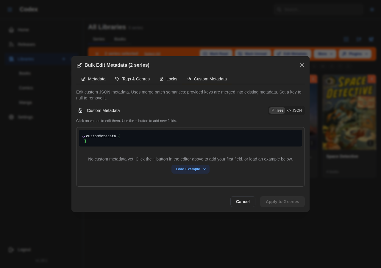 Bulk Metadata, Custom