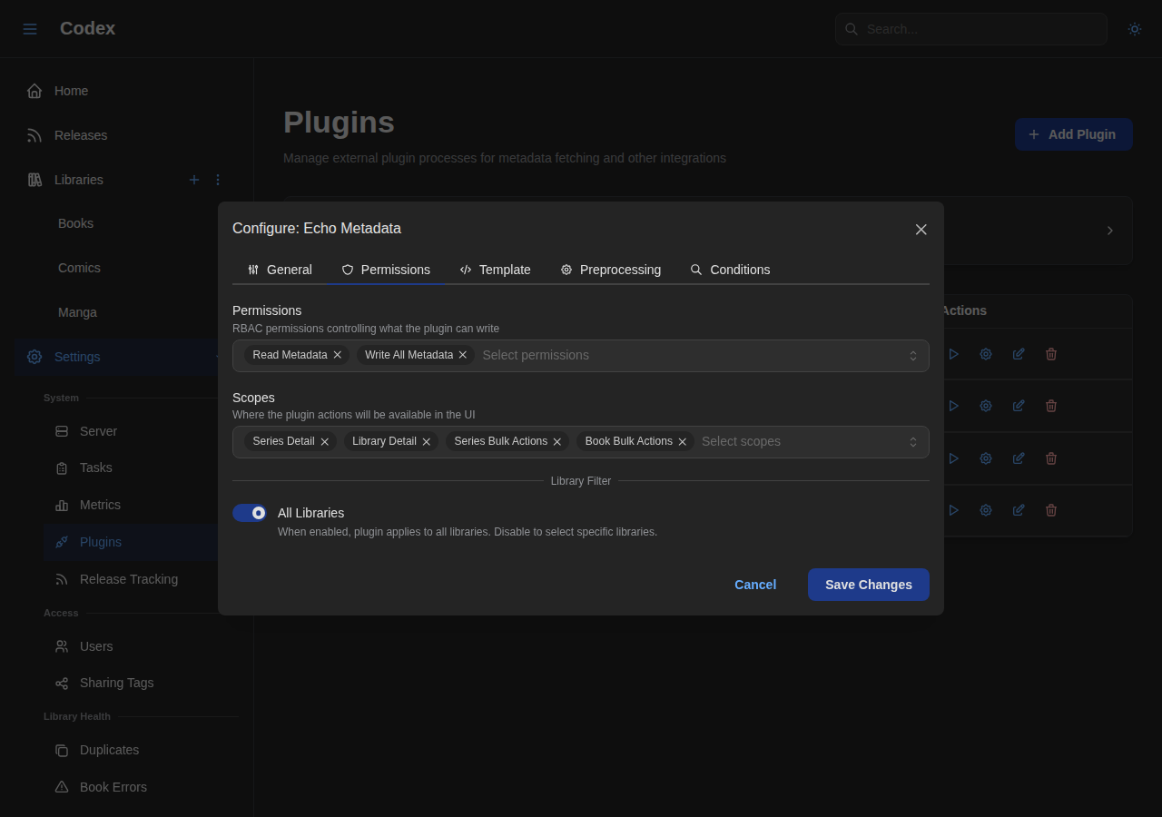 Plugin Permissions