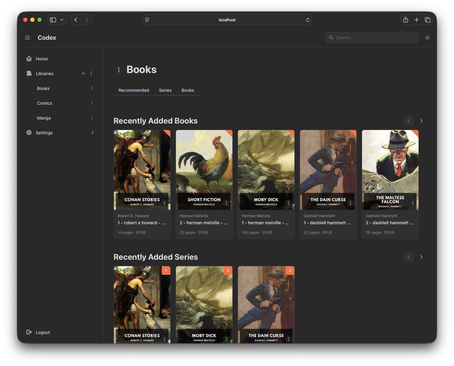 Library Books - Recommended