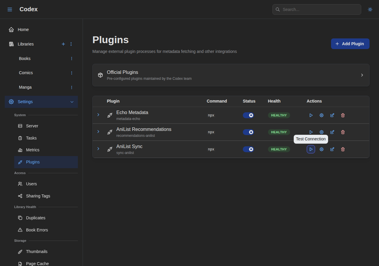 Plugin Settings - After Test
