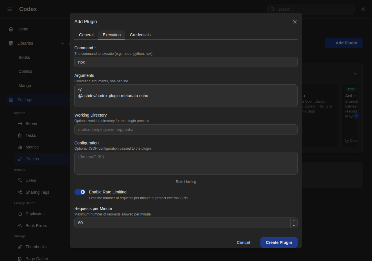 Add Echo Plugin - Execution