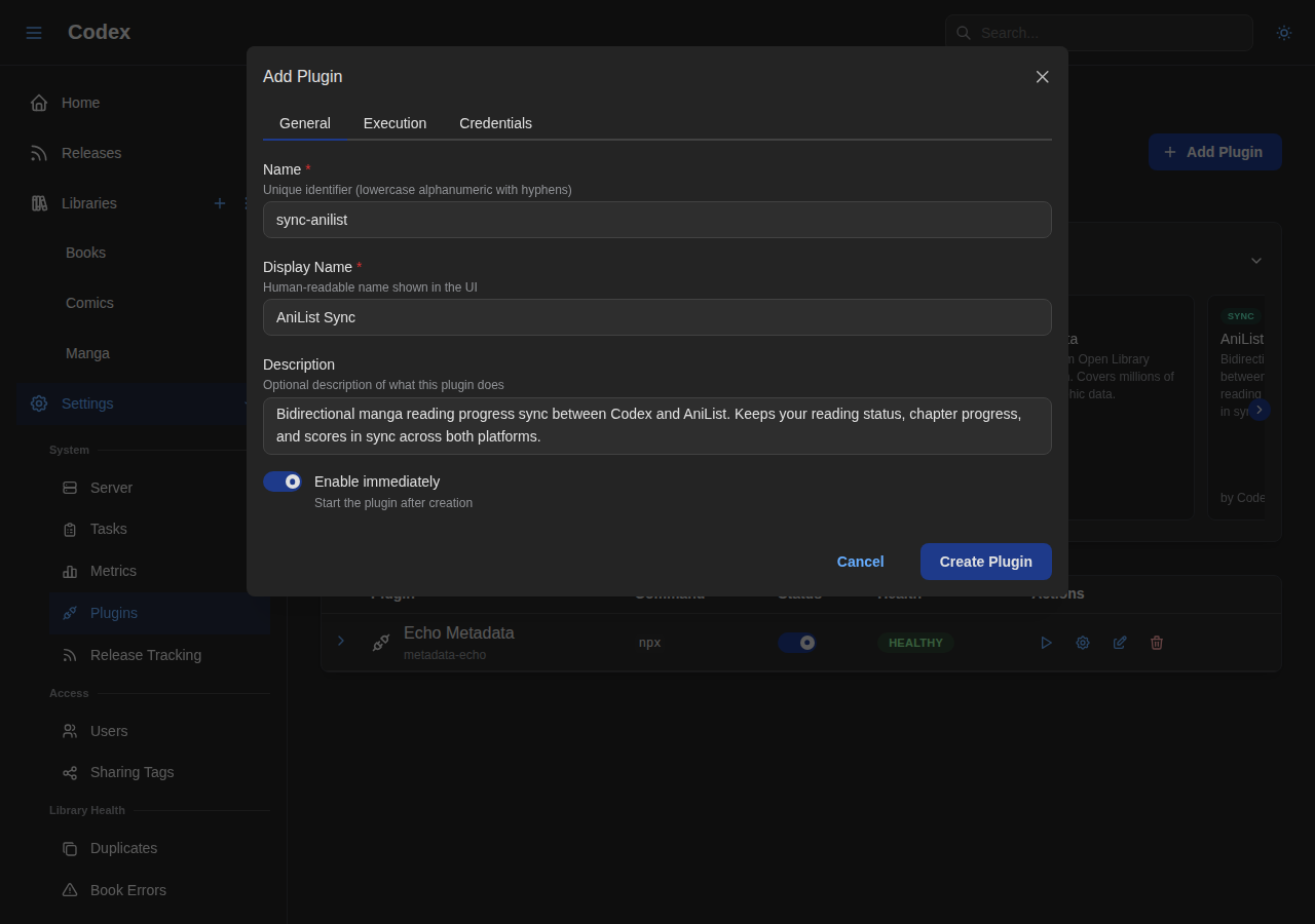 Add AniList Sync - General